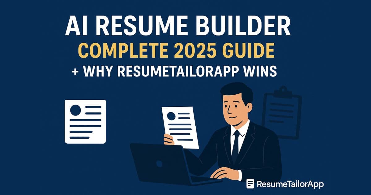AI Resume Builder: Complete 2025 Guide + Why ResumeTailorApp Wins