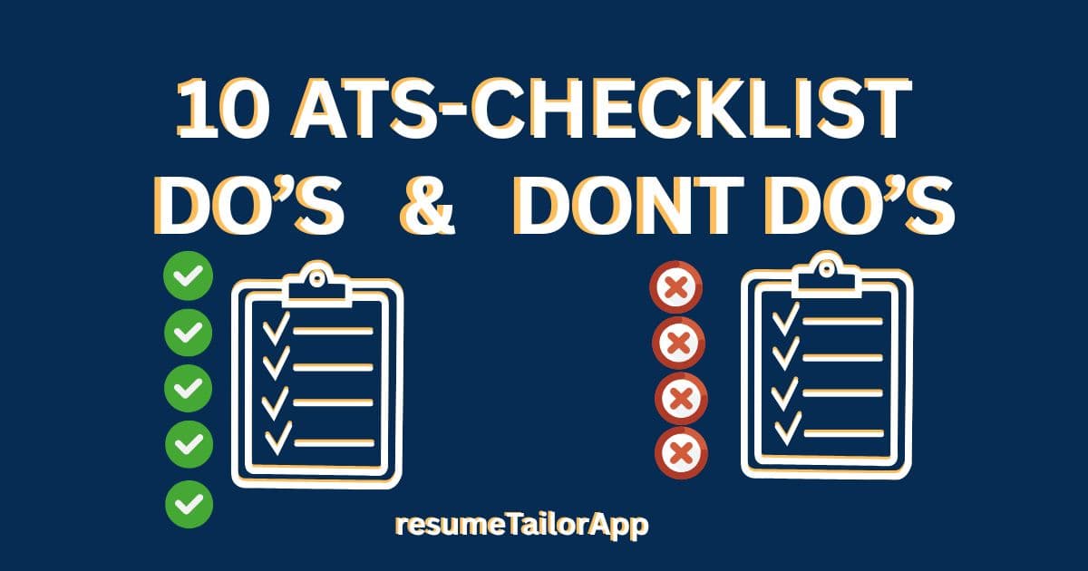 ATS Resume Checklist 2025: 10 Things Recruiters Look For